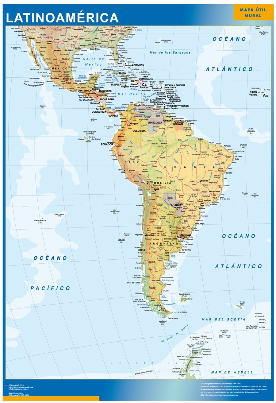 amérique latine carte du monde